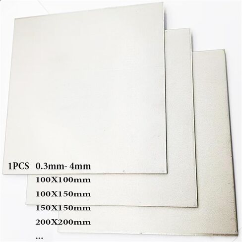 1pcs GR2 Ti Sheet Plate 0.3mm- 4mm Titanium Sheet Titanium Titan Ti Alloy Ti Titanium Plate Sheet100X100/100X150/150X150/200X200(3x150x150mm) in Saudi Arabia