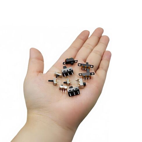 110PCS 9Values SPDT Micro Mini Slide Switch Kit 1p2t Toggle Switches 2 Position 3 Pin Small Miniature Vertical Panel Mount Knob - SS12D00 SS12F15 SS12D10 SS12F44 in Saudi Arabia