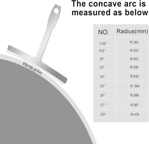 10 قطع من أدوات الجيتار Luthier تتضمن 9 قطع من مقياس نصف قطر الجيتار ومسطرة قياس ارتفاع سلسلة واحدة، مجموعة أدوات إعداد القياس لباس الجيتار in Kuwait