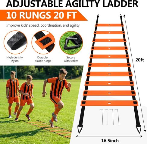 Soccer Goal, Kids Soccer Goals for Backyard Set of 2, 4 x 3ft Soccer Net Training Equipment, Pop Up Toddler Soccer Goal for Outdoor Indoor Sports Games with Soccer Ball, Ladder, Cones, Targets in Saudi Arabia