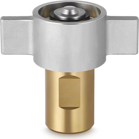 1 Pack 1" NPT Wet-line Wing Nut Hydraulic Quick Disconnect Female Coupler, Heavy Duty Brass for Live Dump Trailer Hydraulic Systems in Saudi Arabia