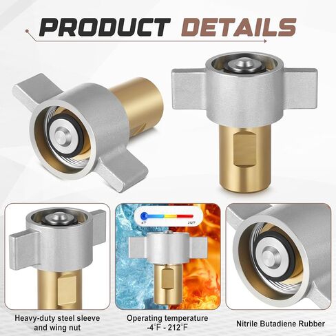 1 Pack 1" NPT Wet-line Wing Nut Hydraulic Quick Disconnect Female Coupler, Heavy Duty Brass for Live Dump Trailer Hydraulic Systems in Saudi Arabia
