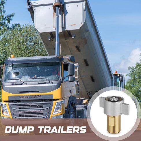 1 Pack 1" NPT Wet-line Wing Nut Hydraulic Quick Disconnect Female Coupler, Heavy Duty Brass for Live Dump Trailer Hydraulic Systems in Saudi Arabia