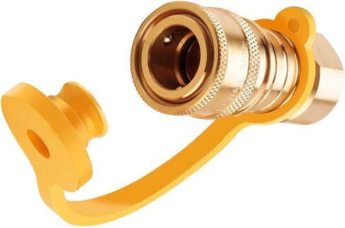 3/8 Inch Natural Gas Quick Connect Fittings, Brass Quick Disconnect Plug with Female and Male Pipe Thread, Two-Way Connection in Kuwait