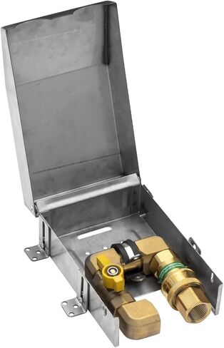 مخرج غاز للشواء، مدخل 1/2 بوصة NPT، مخرج فصل سريع 1/2 بوصة مع غطاء من الفولاذ المقاوم للصدأ لتوصيل خرطوم الغاز والغاز، موضوع على الحائط الخارجي. in Kuwait