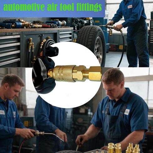 12PCS 1/4" NPT Quick Connect Air Coupler, Industrial Male Air Hose Fittings, Heavy Duty Quick Connector for Air Tools​ (12PCS Male) in Saudi Arabia