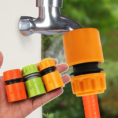 3 Colors/Set Garden Hose Quick Adapter Connectors Faucet Leakproof Extender Watering Pipe Connect Accessories Large Inner Diameter 2cm Small Inner Diameter 1.5cm in Saudi Arabia