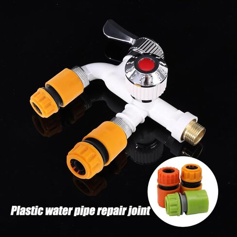 3 Colors/Set Garden Hose Quick Adapter Connectors Faucet Leakproof Extender Watering Pipe Connect Accessories Large Inner Diameter 2cm Small Inner Diameter 1.5cm in Saudi Arabia