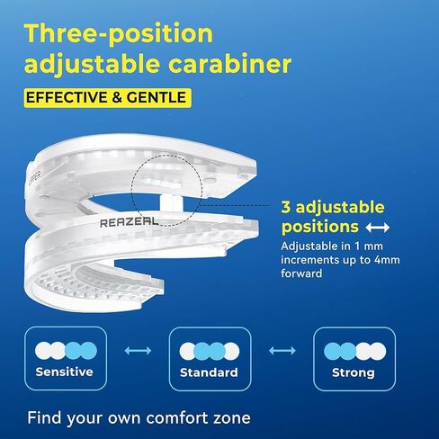 Anti Snore Mouthpiece – Adjustable Intraoral Device Designed to Help Reduce Snoring for Adults (18+) (Clear) in Kuwait