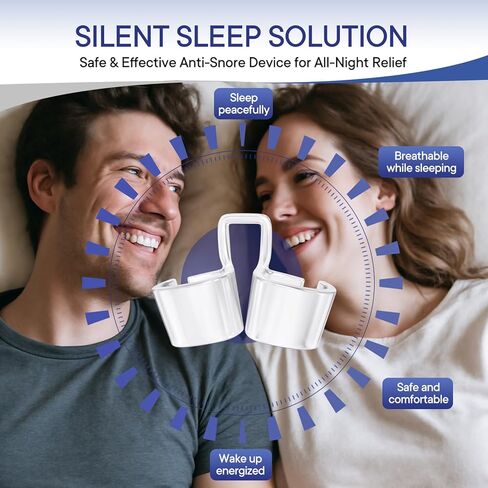 Anti Snoring Devices, Snoring Solution with Adjustable Snore Stopper, 3-Gear Fit, Improves Airflow, Reusable – 4 Pack in Kuwait