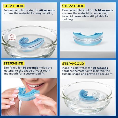 Anti Snore Mouthpiece – Adjustable Intraoral Device Designed to Help Reduce Snoring (1 Pack) in Kuwait