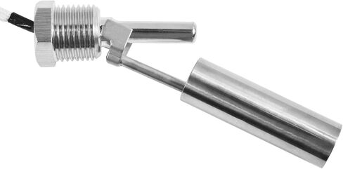 Stainless Steel Float Switch Water Level Sensor Side Mounted Water Level Controller Sensor Switch G1/2 for Smart Toilet Solar Tank Pool Pump Liquid Control Length 115mm Silver in Saudi Arabia