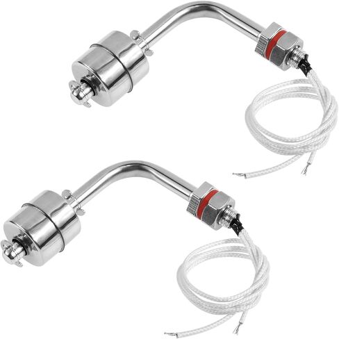 Stainless Steel Float Switch Water Level Sensor Side Mounted Water Level Controller Sensor Switch G1/2 for Smart Toilet Solar Tank Pool Pump Liquid Control Length 115mm Silver in Saudi Arabia