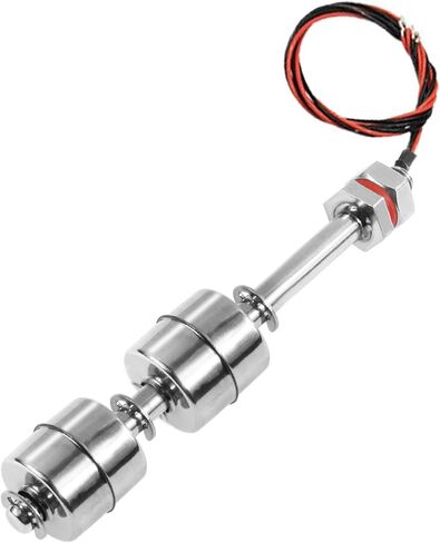 Stainless Steel Float Switch Water Level Sensor Side Mounted Water Level Controller Sensor Switch G1/2 for Smart Toilet Solar Tank Pool Pump Liquid Control Length 115mm Silver in Saudi Arabia