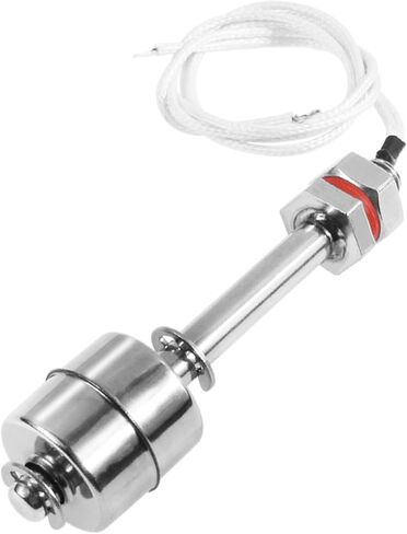 Stainless Steel Float Switch Water Level Sensor Side Mounted Water Level Controller Sensor Switch G1/2 for Smart Toilet Solar Tank Pool Pump Liquid Control Length 115mm Silver in Saudi Arabia