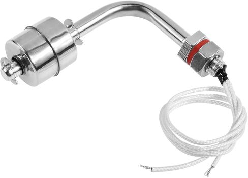 Stainless Steel Float Switch Water Level Sensor Side Mounted Water Level Controller Sensor Switch G1/2 for Smart Toilet Solar Tank Pool Pump Liquid Control Length 115mm Silver in Saudi Arabia
