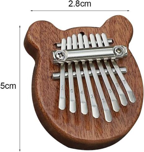 خشب متين 8 مفاتيح إصبع البيانو ماريمبا إصبع الإبهام البيانو ماريمبا ملحق موسيقي للأطفال البالغين المبتدئين in Kuwait