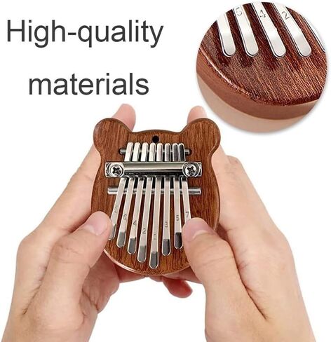خشب متين 8 مفاتيح إصبع البيانو ماريمبا إصبع الإبهام البيانو ماريمبا ملحق موسيقي للأطفال البالغين المبتدئين in Kuwait