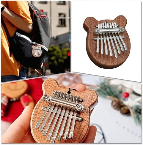 خشب متين 8 مفاتيح إصبع البيانو ماريمبا إصبع الإبهام البيانو ماريمبا ملحق موسيقي للأطفال البالغين المبتدئين in Kuwait