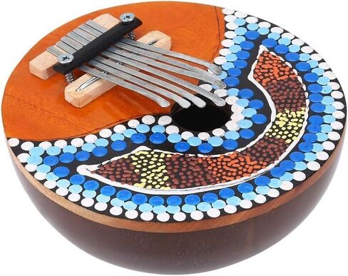 Thumb Piano, 7 Key Coconut Shell Portable Thumb Piano Tuneable Kalimba Mbira African Finger Musical Instrument for Children AdultThumb piano Kalimba in Saudi Arabia