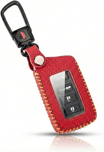 for Lexus Key Fob Cover with Keychain Leather Car Smart Key Case Protector Holder Compatible 2014-2023 Lexus ES GS is RC NX RX GX LX LS RS LC UX (Gray) in Kuwait