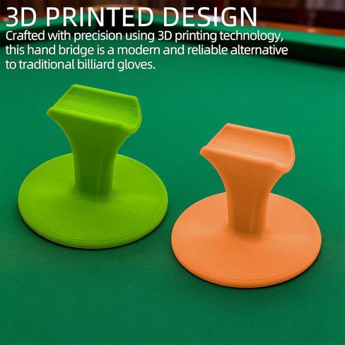 Tizee 3D Printed Hand Bridge for Billiards - 2 Pieces Pool Cue Bridge Accessory, Aiming Aid for Steady Shots, Ideal Gift for Billiard Lovers in Saudi Arabia