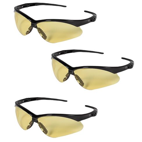 Nemesis Safety Glasses 3000359 (3 Pair) (Black Frame with Amber Lens) in Saudi Arabia