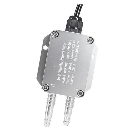 جهاز إرسال الضغط التفاضلي DC24V 4-20MA محول ضغط مستشعر ضغط الهواء (0-100pa) in Kuwait