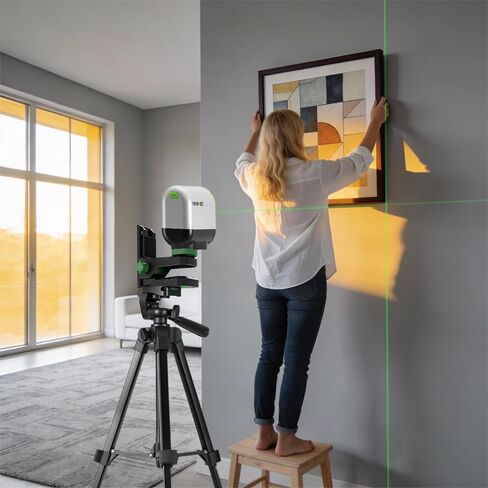 Enventor Fine-tuning Bracket for Laser Level, 1/4"-20 Male Threaded L-Shape Magnetic Pivoting Adapter for Wall & Ceiling Mounted, 360° Adjustable Support, Height Adjustment in Kuwait