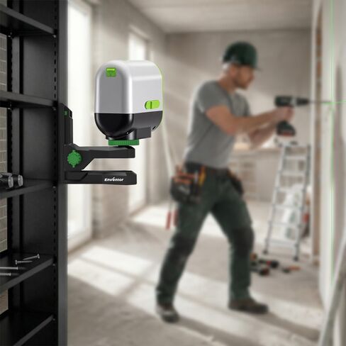 Enventor Fine-tuning Bracket for Laser Level, 1/4"-20 Male Threaded L-Shape Magnetic Pivoting Adapter for Wall & Ceiling Mounted, 360° Adjustable Support, Height Adjustment in Kuwait