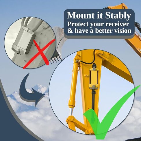 حامل مغناطيسي من TOPOWN لجهاز استقبال الليزر يناسب دعامة التثبيت المغناطيسية لجهاز استقبال LR، مغناطيس قوي ثلاثي قابل للتعديل، دعامة تثبيت لجهاز استقبال الليزر المغناطيسي للحفارة والجرافة والحفار الخلفي in Kuwait