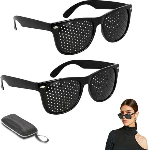 2-Pack Visual Relaxation Glasses Classic Style for Daily Screen Time & Eye Comfort, Light and Ultra Comfortable Glasses Frame for Daily Use in Kuwait