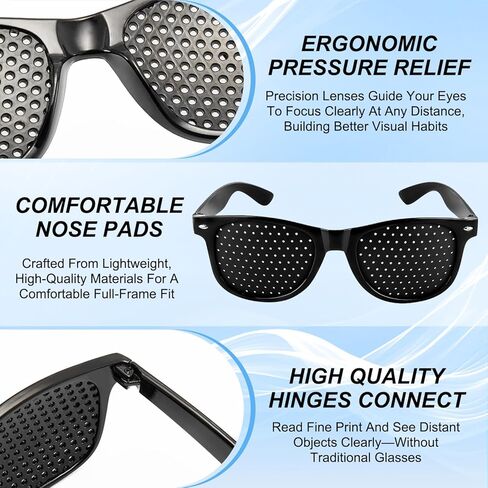 2-Pack Visual Relaxation Glasses Classic Style for Daily Screen Time & Eye Comfort, Light and Ultra Comfortable Glasses Frame for Daily Use in Kuwait