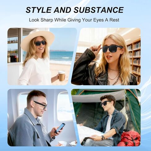 2-Pack Visual Relaxation Glasses Classic Style for Daily Screen Time & Eye Comfort, Light and Ultra Comfortable Glasses Frame for Daily Use in Kuwait