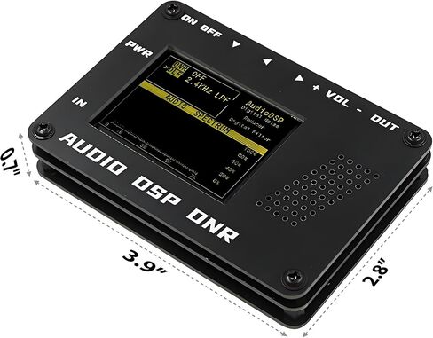 DSP Audio Noise Reducer for Radio, Portable DNR Digital Filter DSP Audio Processor with Audio Spectrum Display & Speaker for SSB Shortwave CB HAM Radio Receiver, Fits YAESU ICOM in Saudi Arabia