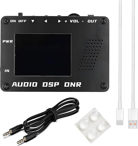 DSP Audio Noise Reducer for Radio, Portable DNR Digital Filter DSP Audio Processor with Audio Spectrum Display & Speaker for SSB Shortwave CB HAM Radio Receiver, Fits YAESU ICOM in Saudi Arabia