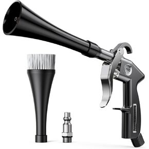 مسدس تنظيف هواء الإعصار ، ومسدس الهواء ذو الضغط العالي للضغط ، فوهة الرياح القابلة للتعديل ، فوهة دوارة 360 درجة لتنظيف أدوات تفاصيل السيارة للسيارات الداخلية والخارجية in Kuwait