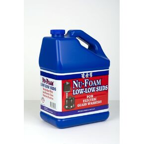 منظف ​​سائل منخفض الرغوة من Nu-Foam للأواني الزجاجية - الحل الأصلي الخالي من الخطوط - بار غسيل اليدين، الحانة، مستلزمات مصنع الجعة - مركز (إبريق 1/2 جالون) in Kuwait