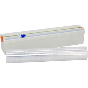 Plastic Wrap Dispenser with Cutter, Refillable Cling Film Dispenser with 12 inch328Ft Cling Film in Saudi Arabia