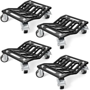 KEDSUM Car Dolly Set of 4, 6000 LBS Heavy Duty Car Wheel Dolly, High-tensile Structural Steel & Reinforced Rid Design for Moving Cars, Trailers, SUV, Motorcycles and Boats in Kuwait
