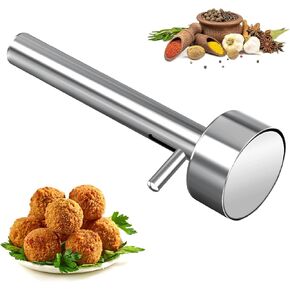 Falafel Scoop Maker, Stainless Steel Falafel Press Mold, Easy to Use and Clean, Non-Stick Meatball Press, Scoops, Middle Eastern Kitchen Tool (4cm) in Kuwait