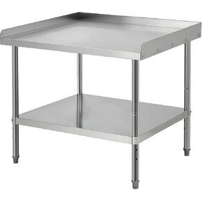 Equipment Grill Stand Table 36x30x30 Inch Stainless Steel NSF Certified 400 Lbs Capacity with Adjustable Legs, 2" Edge Baffle, for Hotel, Home, Commercial Restaurant Kitchen in Kuwait