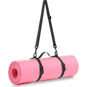 Yoga Mat Carrying Strap, Portable Yoga Mat Carrier Picnic Blanket Holder with Adjustable Shoulder Strap & Handle, for Festivals Picnics Camping Motorcycle Bedroll Pilates, for Women Men (Black) in Kuwait