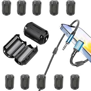 10 قطع من خرز الفريت بفلتر الضوضاء EMI RFI مقاس 5 مم، مشبك من الفريت على الدرجة الصناعية UI1000 لأدوات الطاقة، UPS، الكابل المحوري، مثبط تداخل معدات الصوت (5 مم) in Kuwait