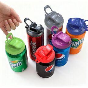 6-Pack Soda Can Lids with Handle Reusable BPA-Free Can Covers for Soda, Beer & Energy Drinks, Universal Fit 202/206 Cans, Helps Maintain the Taste of The Beverage (Multicolored) in Saudi Arabia