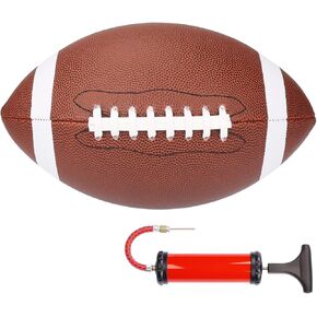 كرة قدم رسمية وصغار الحجم، كرة قدم أمريكية من جلد البولي يوريثان مع قبضة حصاة عميقة، كرة قدم لتدريب الشباب والكبار مع مضخة للتمرين واللعب in Kuwait