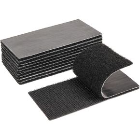 Hook and Loop Tape 6.5Ft x 1.5Inch Heavy Duty Double-Sided Adhesive Strips, Strong Sticky Back Fastener Roll, Cuttable Interlocking Tape Fasteners for Home, Office, Car, School & DIY Crafts Black in Saudi Arabia
