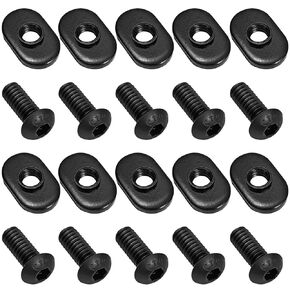 20 Packs 1/4"-20 Black T Slot Nuts T-Slot Bolts Threaded Centered Slide in Economy T Nuts for T Slot Track,for 15 Series or 1.5 Inch Base Aluminum Extrusion in Kuwait