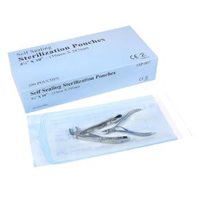 200 Packs Self Seal Sterilization Pouches 5.3"x11" with Color Changing Indicator, Autoclave Sterilizer Bags for Dental, Tattoo, Nail Instrument Tools in Kuwait