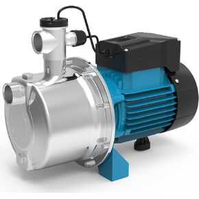 مضخة نفاثة معززة للتحكم الذكي بقوة 1.2 حصان، مضخة بئر ضحلة من الفولاذ المقاوم للصدأ بقوة 1200 جالون في الساعة 115 فولت مع تشغيل/إيقاف تلقائي للمنزل والحديقة وري المزرعة وأنظمة الرش، وضغط المياه المعزز in Kuwait